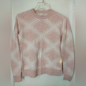 Pink and White Sweater, size Small